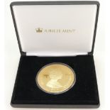 Gibraltar £10 silver & gold plated 5 tr oz WWI commemorative coin, 2014. 156.8g Jubilee mint.