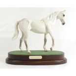 Royal Doulton Desert Orchid white horse on base