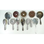A quantity of Silver items including various brush & mirror sets,