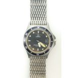 Omega Seamaster quartz ' BABY PROF ' gents wristwatch, 41mm inc crown. Not working.