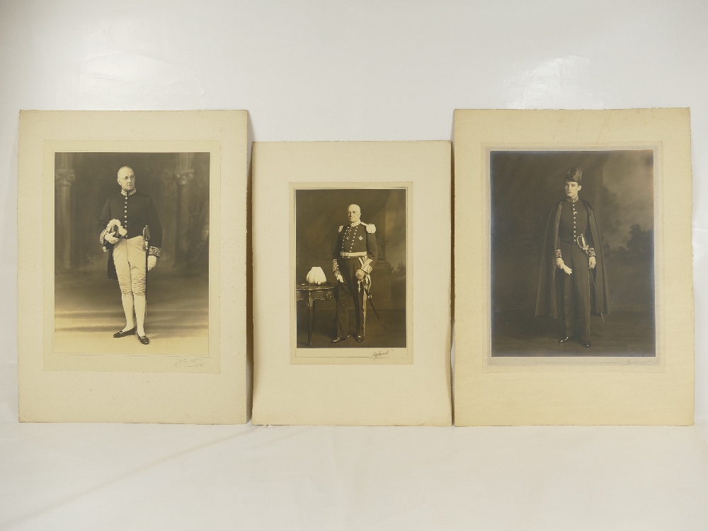 Three large Lafayette studio Photographs - Sir William Keel,