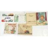 Five BROCHURES including - Morris 10cwt and 5cwt light VANS catalogue 1938,