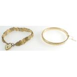 9ct Gold Bangle (7.