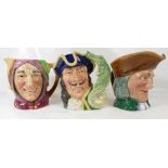 Royal Doulton large character jugs Captain Hook D6597,