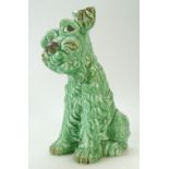 Sylvac large seated comical dog 1380 in green colourway,