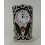 Moorcroft clock in the Talwin design by Nicola Slaney. Shape CL1.