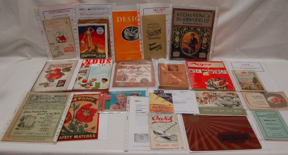 A collection of vintage BROCHURES MAGAZINES and LEAFLETS including - Design magazine, Silcarn,