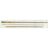 Hardy Bros Alnwick 3 piece fly rod A5602, piece lengths - butt 116cm,