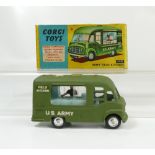 Corgi 359 Green Army Field Kitchen Van in mint condition and in original good+ condition box.