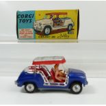 Corgi 240 Blue Fiat GHIA in near mint condition and in original good to excellent condition box.