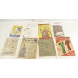 FASHION MAGAZINES / BOOKLETS vintage 1900's-1930's x 8. Including Jaeger, Moss Bros.