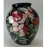 Moorcroft vase in the RHS Wisley Butterfly vase design.