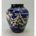 Moorcroft Weeping Willow vase. Limited Edition 34/50, designed by Helen Dale. Height 20cm.