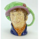 Royal Doulton rare large character jug Pearly Girl with green feathered hat