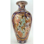19th century large Japanese Imari vase decorated with Geisha girls and Waterlilies, height 60cm.