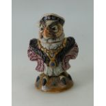 Burslem Pottery Grotesque bird 'King Henry VIII', inspired by Martin Brothers.