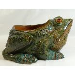 Large FROG jardiniere, probably French and of unusual design. Measures 30.
