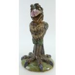 Andrew Hull Burslem pottery Grotesque Bird jar & cover,