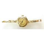 Ladies ROLEX wristwatch in 15ct gold hallmarked case,