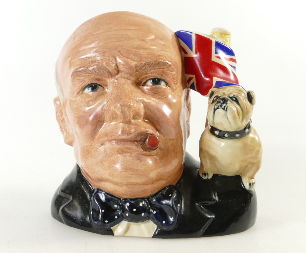 Royal Doulton large character jug Winston Churchil D6907,