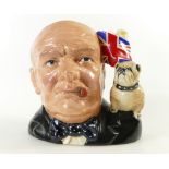 Royal Doulton large character jug Winston Churchil D6907,