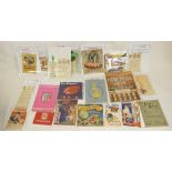 A collection of mid century advertising and promotional material LEAFLETS / BOOKLETS etc.