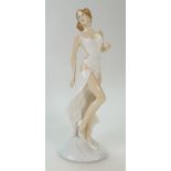Royal Doulton prototype figure of a lady in a seductive white dress,