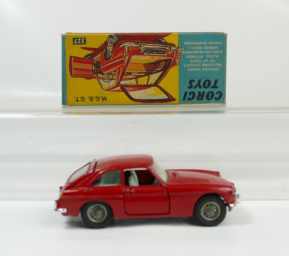 Corgi 327 M.G.B. G.T in good condition and in good condition original box. - Image 2 of 3