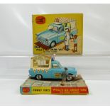 Corgi 447 Ford Thames Light Blue Walls Ice Cream Van with multi coloured top.