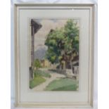 John Chirnside watercolour titled 'Stettnerhof Igls Tryol Austria' signed Chirnside 53 x 37cm.