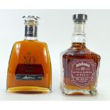 Jack Daniel's Single Barrel Rye Whiskey and XO Cognac