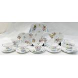 A Shelley Teaset in the Wild Flowers design (21)