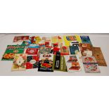 A collection of vintage advertsing FOOD related CARDS including - OXO, Borwicks, Cadbury x 3,