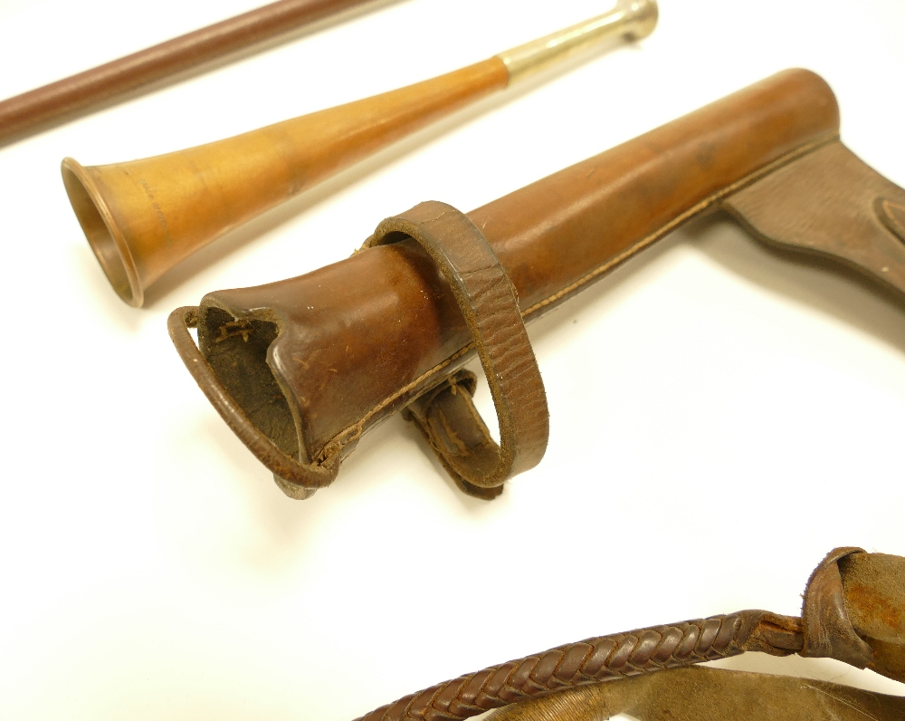 A collection of Equestrian items including Hunting Horn, - Image 3 of 4