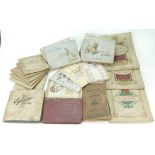 A collection of vintage cigarette cards including various 1930s albums of Wills and John Player
