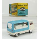 Corgi 466 Commer Milk float in near mint condition and in good condition original box.