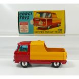 Corgi 465 Red and Orange Commer Pick up Truck in near mint condition and in original excellent