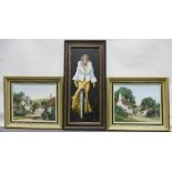 Group of 3 oil paintings by Alan King of Malvern - Signed Akin (his usual signature).