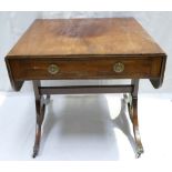 Regency Mahogany Drop Leaf Sofa table,