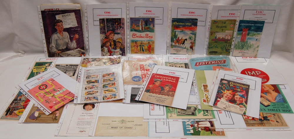 A collection of vintage largely Business and Cigarette gift related BROCHURES and LEAFLETS