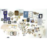 Good mixed job lot including including silver & opal earrings,