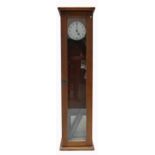 Oak Cased Pidduck-Hanley Electric Master Clock, with original key,