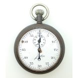 Original German WWII Kriegsmarine stopwatch by Junghans in metal case.