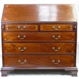 Georgian Mahogany Inlaid Bureau,