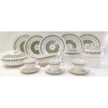Large quantity Spode Provence pattern Dinner & Teaware - Plates 14 x 10", 18 x 6",
