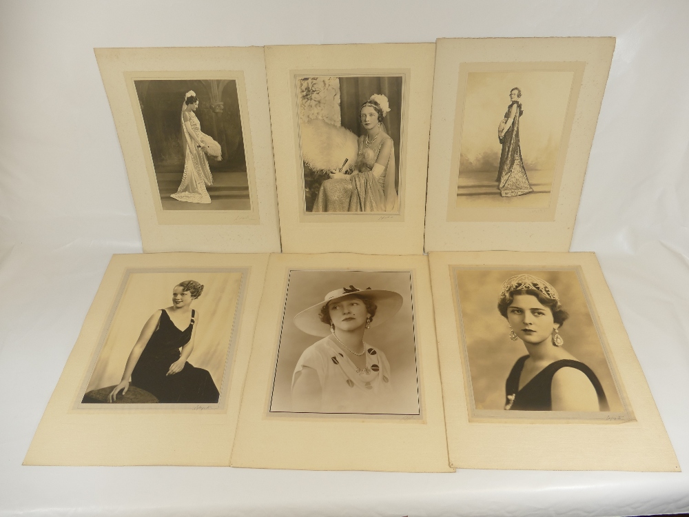Six large Lafayette studio Photographs - Grand Duchess of Hesse, Mrs Charles Palmour, Mary Rooke,