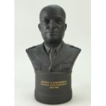 Wedgwood Black Basalt bust of Eisenhower, limited edition,