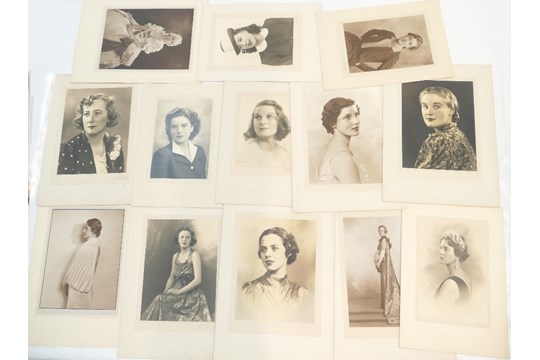 Large group of FIFTY named and unnamed LAFAYETTE photographs - ladies and gentlemen including -