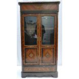 19th century French Kingswood inlaid vitrine, with brass ormolu mounts,