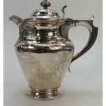 Large ornate Silver Water / Wine jug Edinburgh 1852. Weight 964.5g. 25.5cm high. Maker JMc.